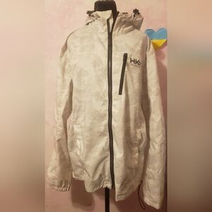 Hawke & Co Gray Raincoat with Black Accents